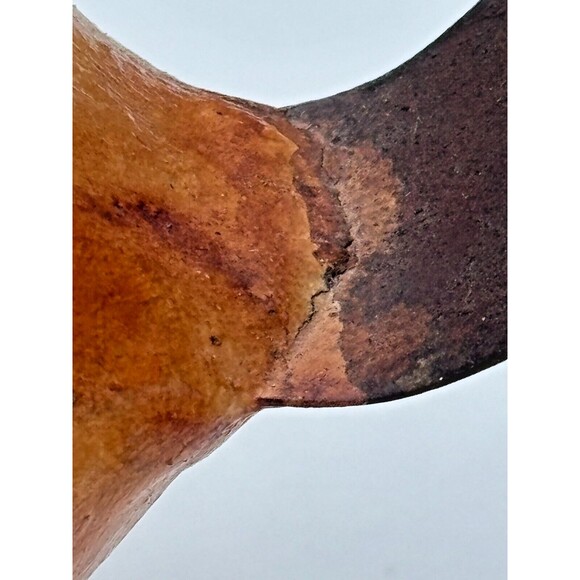 Folk Art Clay Art Pottery Bird Figure w/ Wrought Iron Tail Handcrafted Mexico - Picture 9 of 13